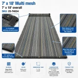 7' X 18' F/S Multi-Color Mesh Dump Truck Tarp